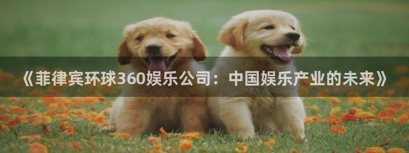 万事娱乐app最新版怎么下载苹果：《菲律宾环球360娱乐公司：中国娱乐产业的未来》
